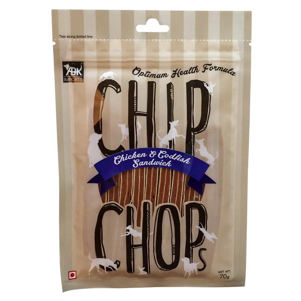Chip Chops Chicken & Codfish Sandwich